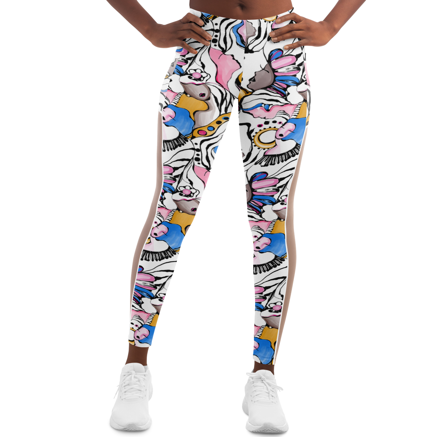 Mesh Pocket Legging - Sweet Face-Zahra