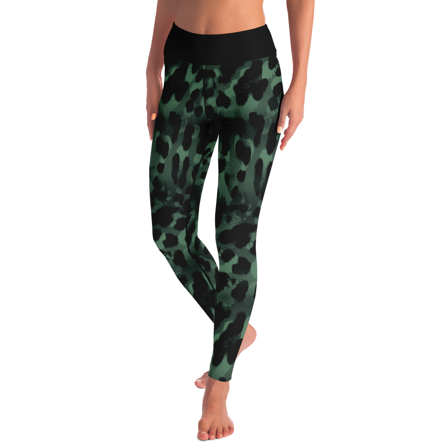 Yoga Leggings - Wild Aina-Green Sigma