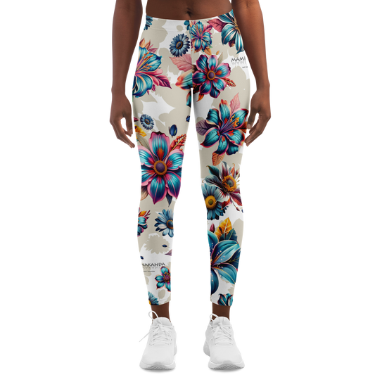 Leggings Blue lagoon-Timeless Florals