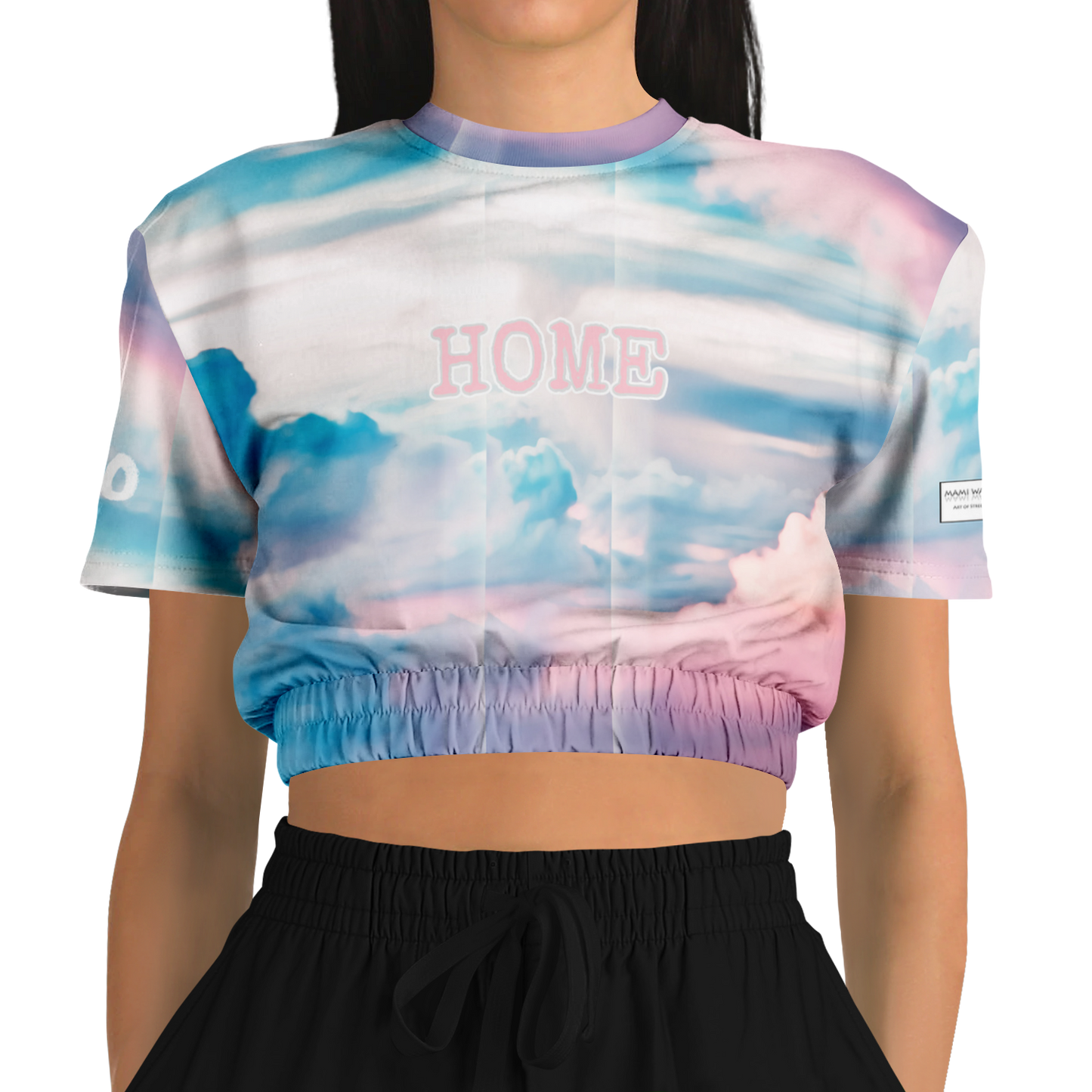 Athletic Cropped Short Sleeve Sweatshirt-Home-Candy shop