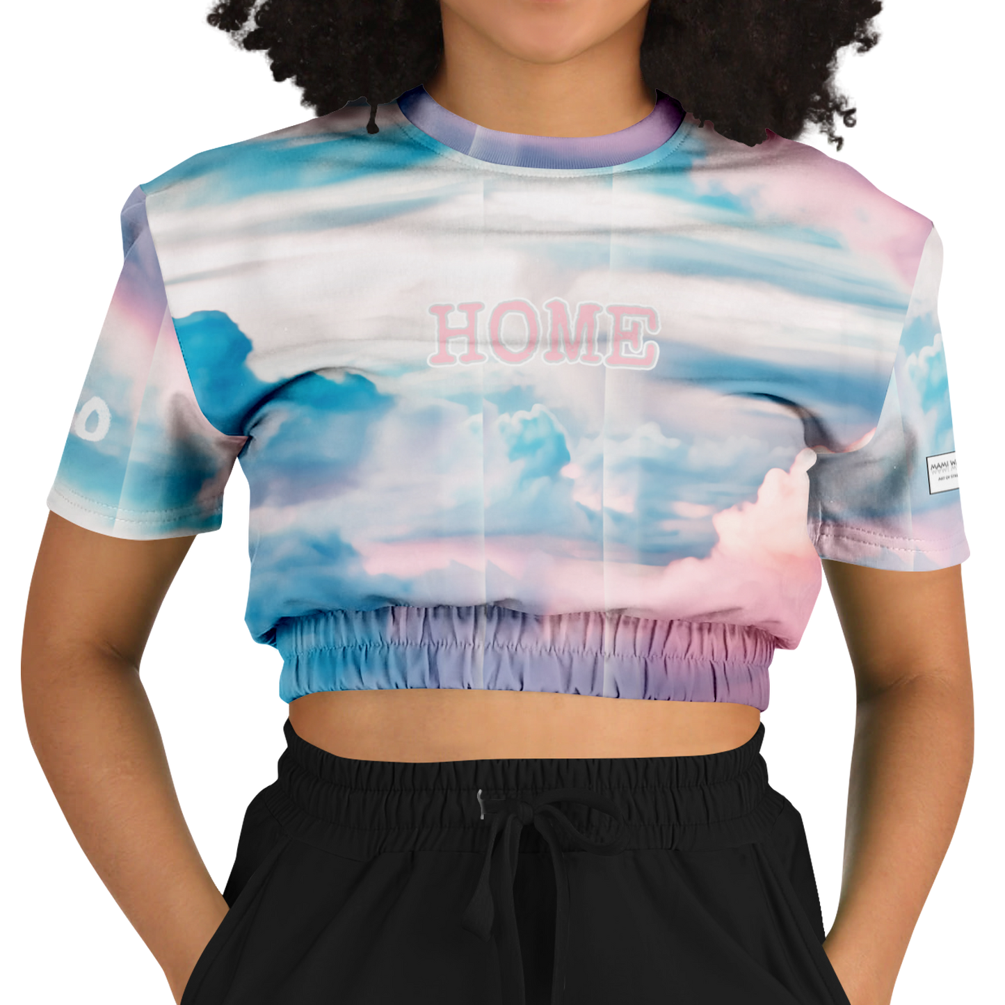 Athletic Cropped Short Sleeve Sweatshirt-Home-Candy shop