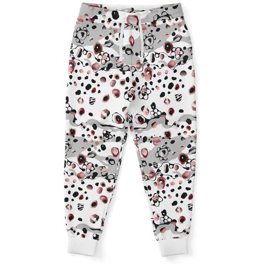 Fashion Jogger - White Cheetah