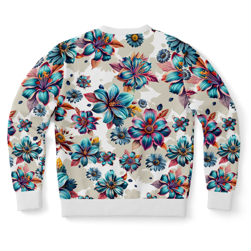 Fashion Sweatshirt Blue Lagoon-Timeless Florals