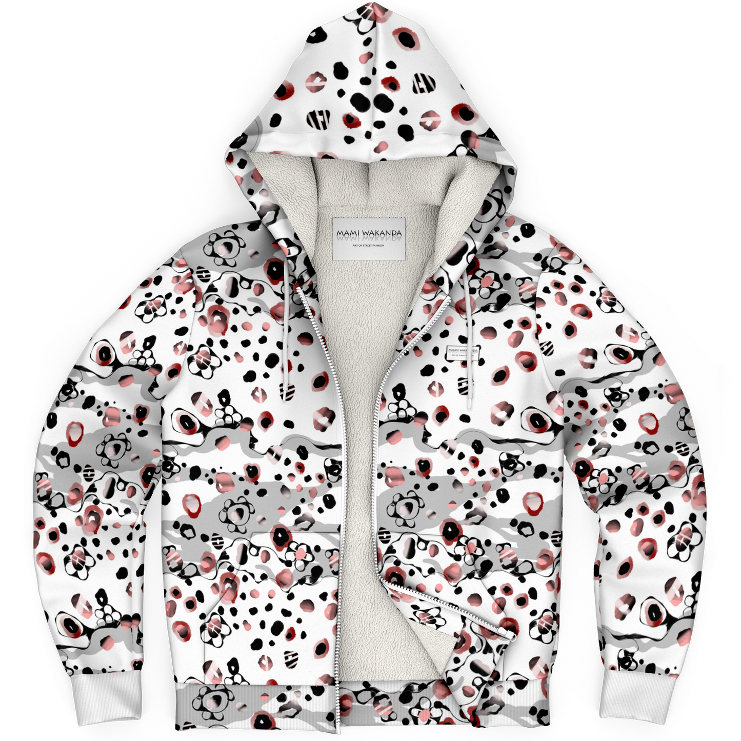 Microfleece-Ziphoodie-White-Cheetah-Wild-Aina-gang-street-style-fashion 2