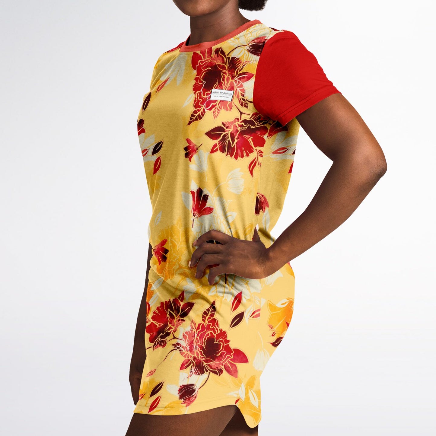 T-Shirt-Dress-Red-Bloom-Timeless-Florals-gang-street-style-fashion