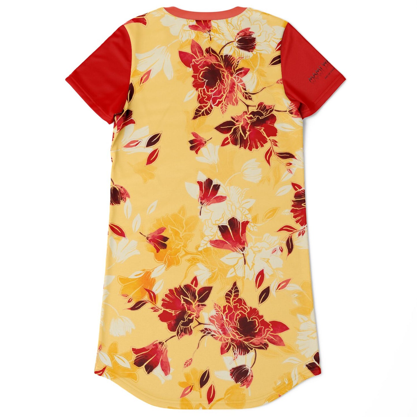 T-Shirt-Dress-Red-Bloom-Timeless-Florals-gang-street-style-fashion 4