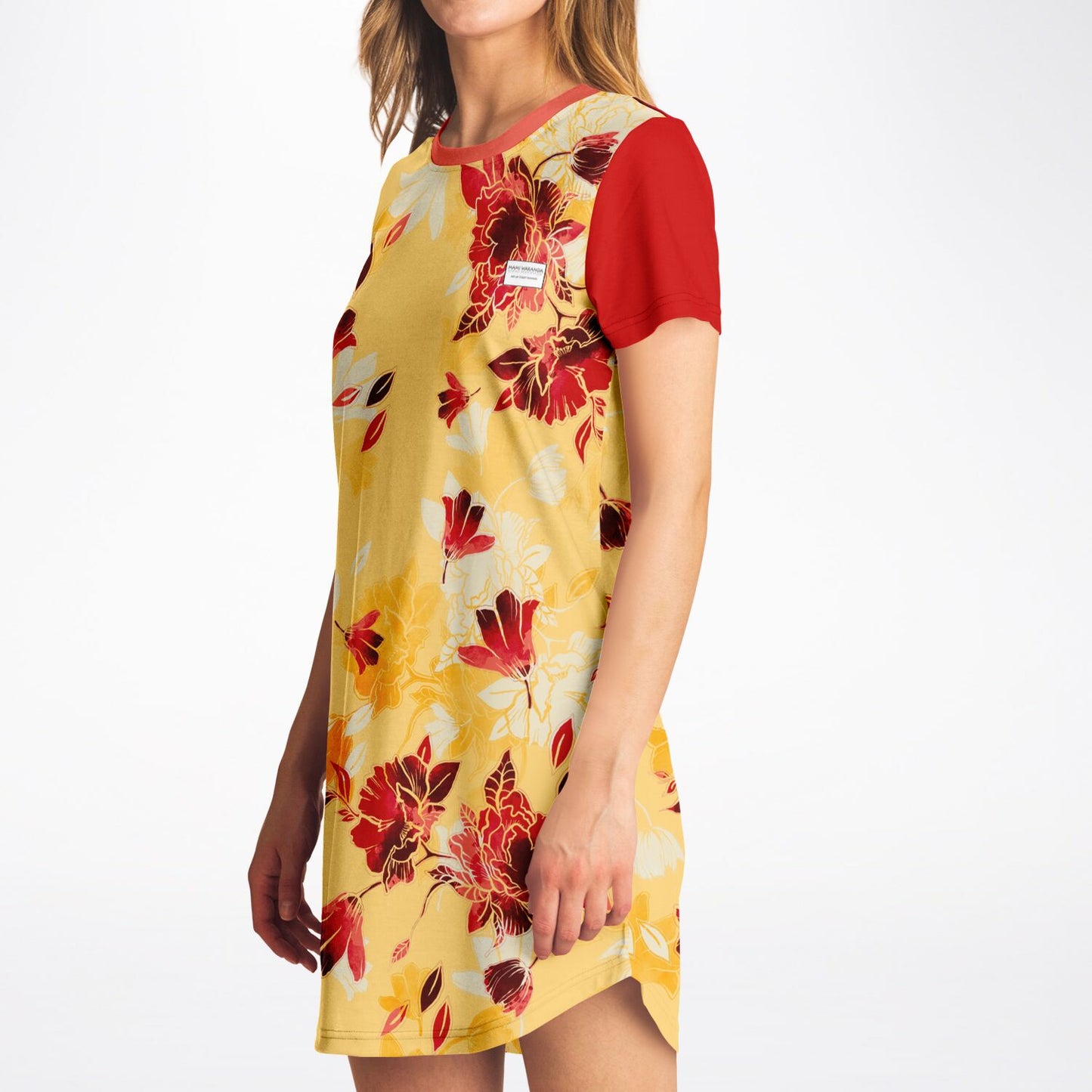 T-Shirt-Dress-Red-Bloom-Timeless-Florals-gang-street-style-fashion 5