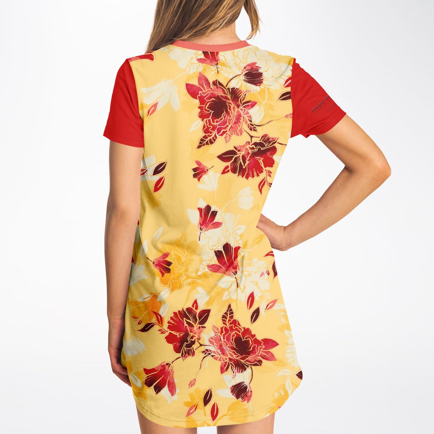 T-Shirt-Dress-Red-Bloom-Timeless-Florals-gang-street-style-fashion 7