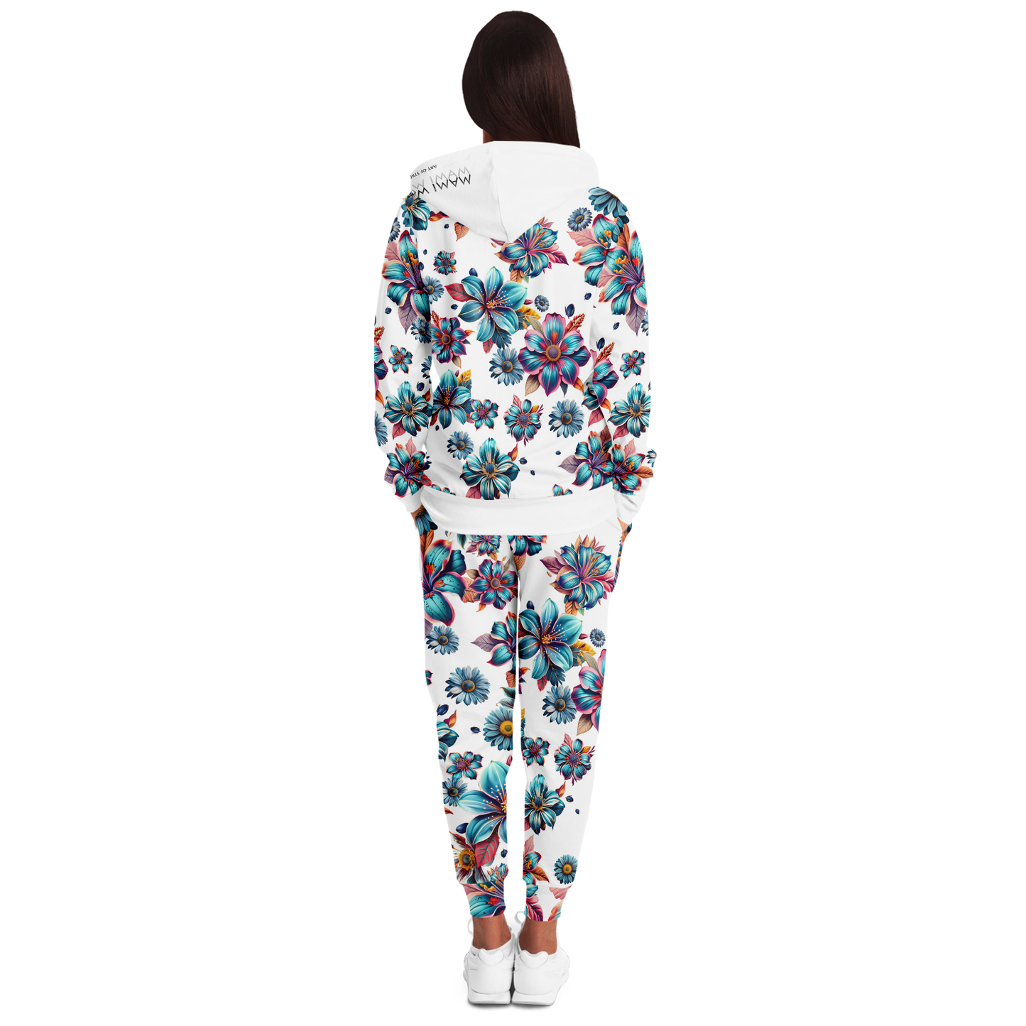 Fashion Ziphoodie & Jogger  Blue lagoon-Timeless Flowers