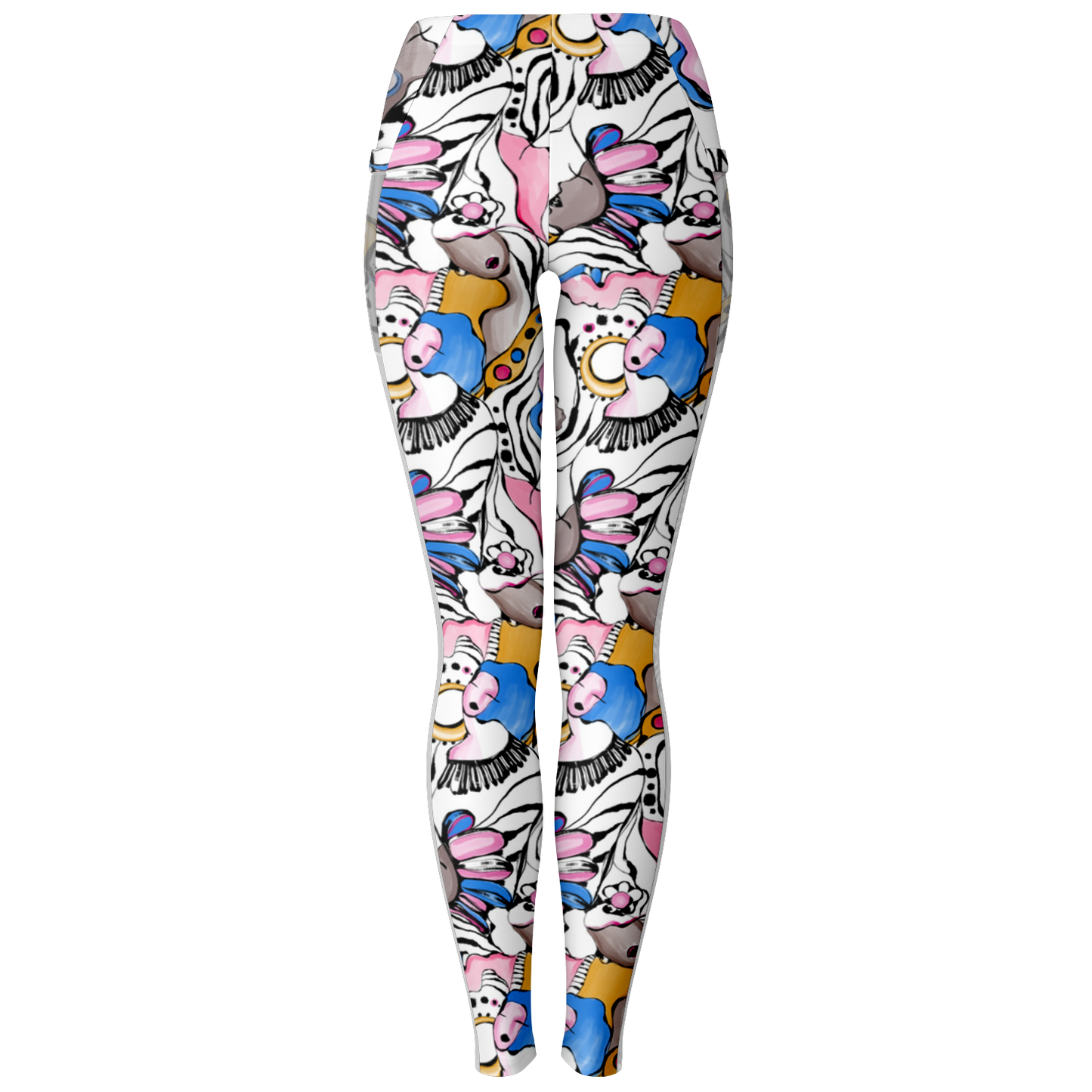 Mesh Pocket Legging - Sweet Face-Zahra