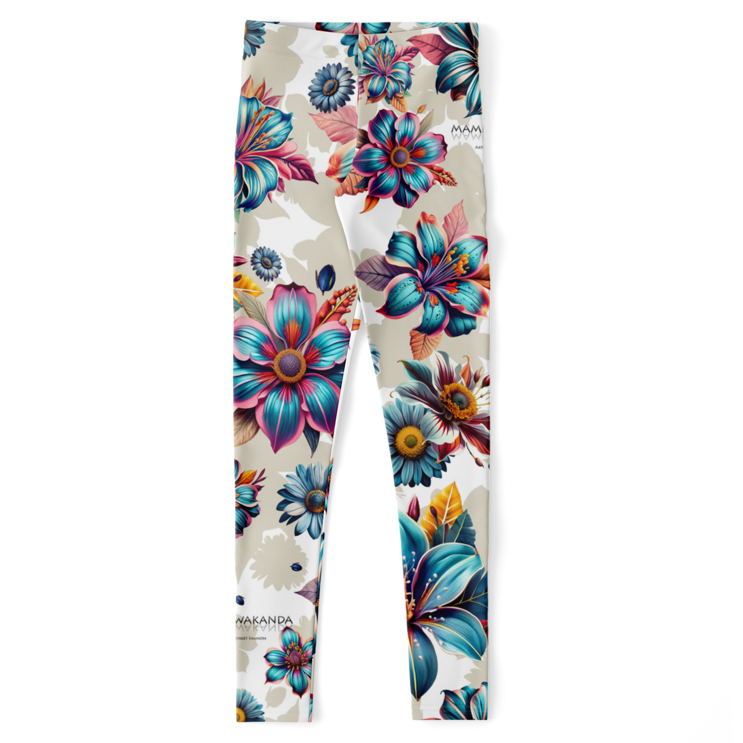 Leggings Blue lagoon-Timeless Florals