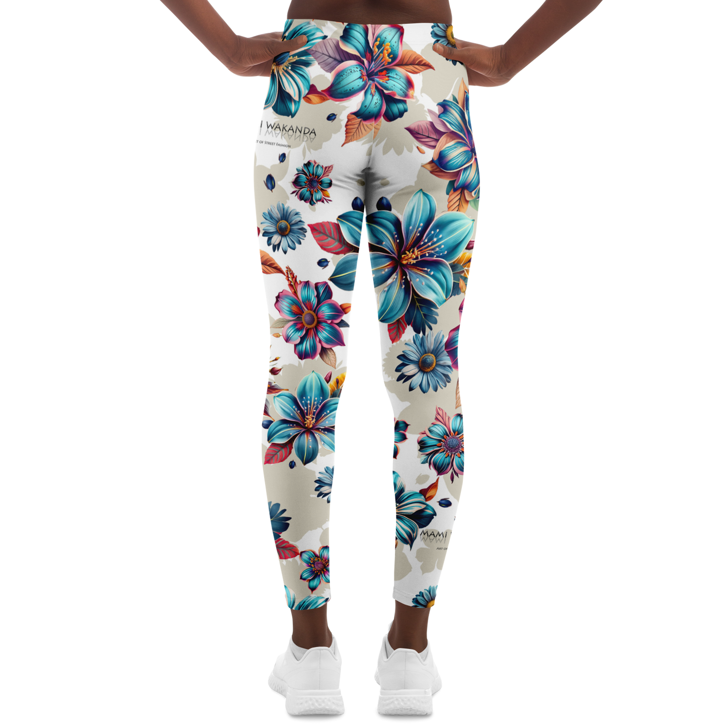 Leggings Blue lagoon-Timeless Florals