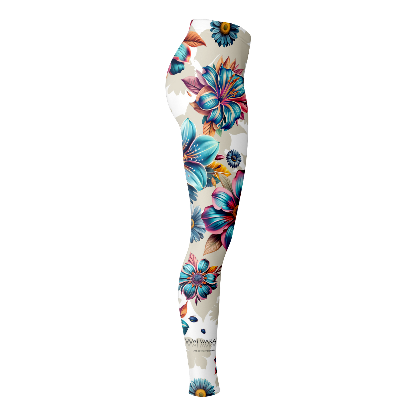 Leggings Blue lagoon-Timeless Florals