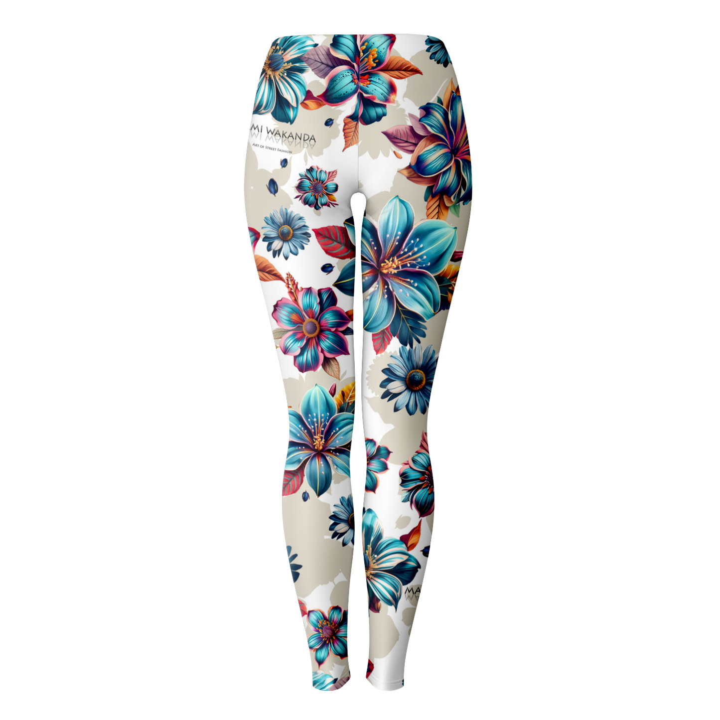 Leggings Blue lagoon-Timeless Florals