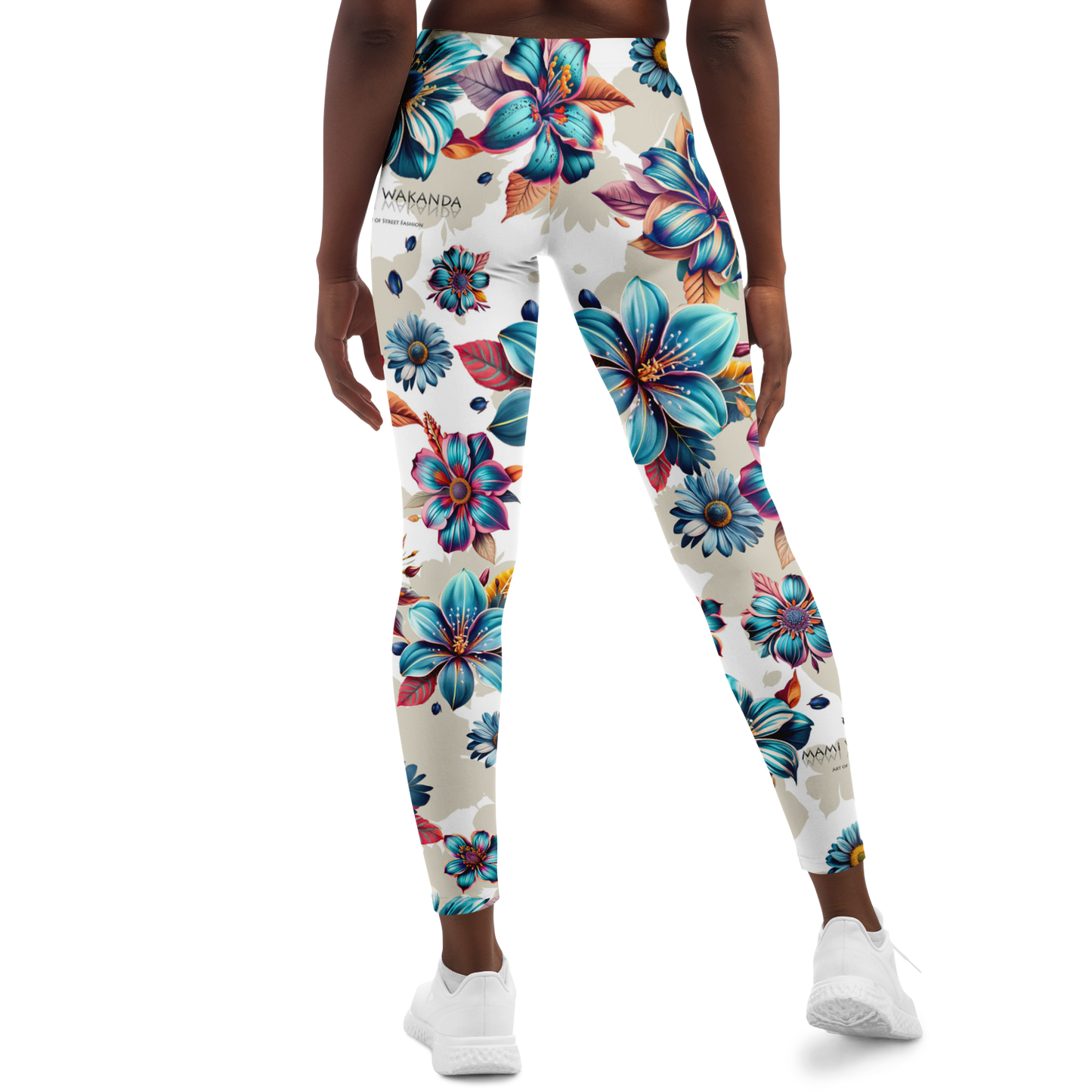 Leggings Blue lagoon-Timeless Florals